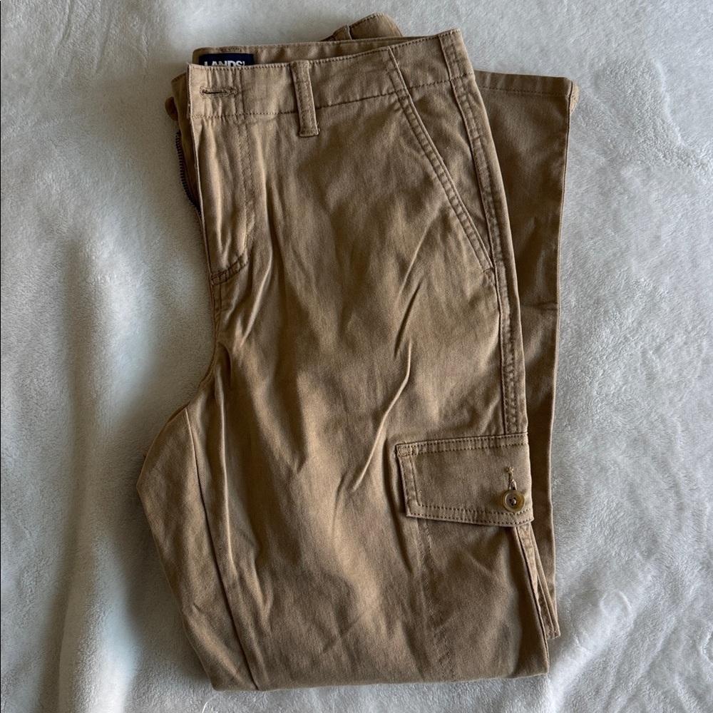 Lands' End Cargo Khaki Pants